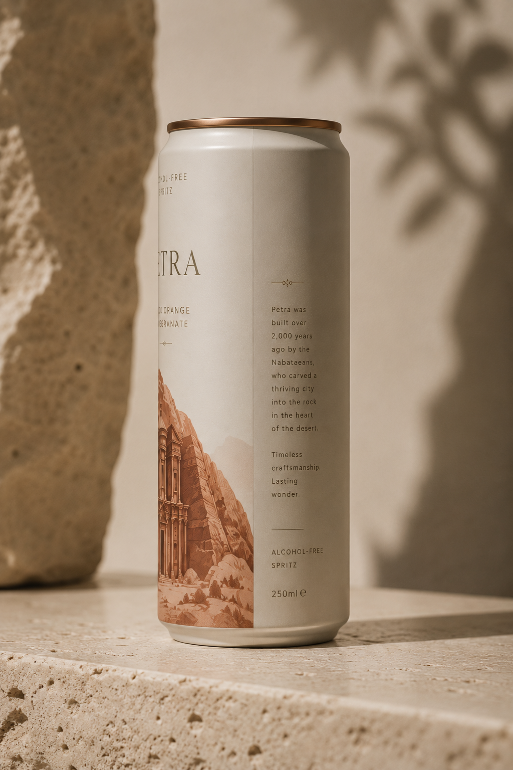 Petra edition — side detail with story panel